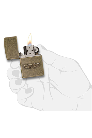 Zippo Çakmak 28994-000003 Zippo Stamp Antiqued Brass