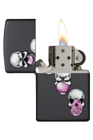 Zippo Çakmak 29398-000004 Skull Bubble Gum