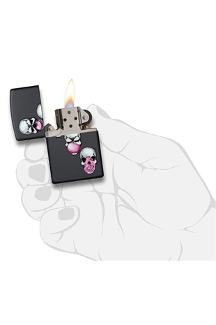 Zippo Çakmak 29398-000004 Skull Bubble Gum
