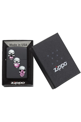 Zippo Çakmak 29398-000004 Skull Bubble Gum