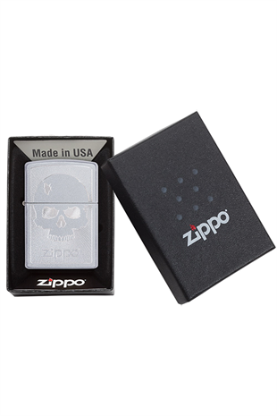 Zippo Çakmak 29858-069952 Skull With Lines 1