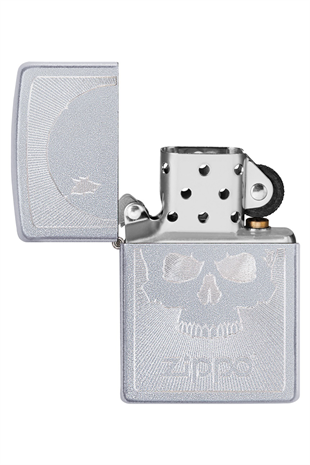 Zippo Çakmak 29858-069952 Skull With Lines 1