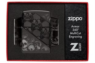 Zippo Çakmak 46362 Skulls Design 46751-119955