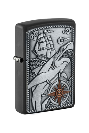 Zippo Çakmak 48120 Shark Ship Emblem