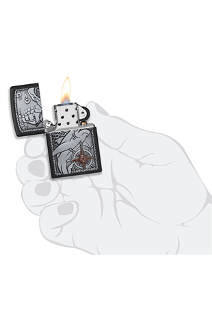 Zippo Çakmak 48120 Shark Ship Emblem