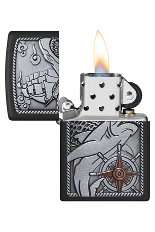 Zippo Çakmak 48120 Shark Ship Emblem