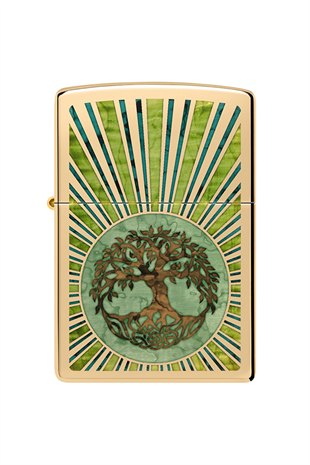 Zippo Çakmak 48391-099395 High Polish Brass Spiritual Design