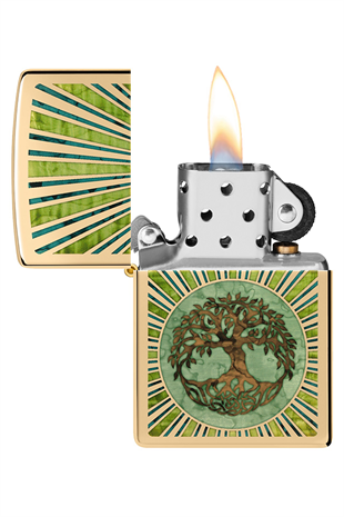 Zippo Çakmak 48391-099395 High Polish Brass Spiritual Design