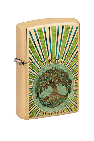 Zippo Çakmak 48391-099395 High Polish Brass Spiritual Design