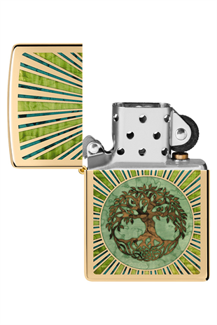 Zippo Çakmak 48391-099395 High Polish Brass Spiritual Design