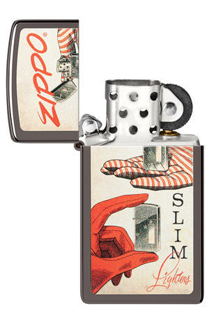 Zippo Çakmak 48396-099386 Black Ice Zippo Design