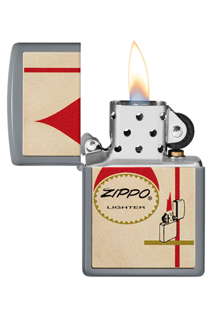 Zippo Çakmak 48496-100083 Flat Grey 49452 2022Pff Zippo Design