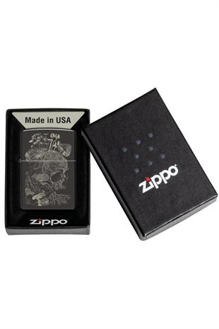 Zippo Çakmak 48590-103654 24756 Skull Mushroom Design
