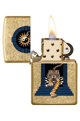 Zippo Çakmak 48613-103656 49477 Tiger Tattoo Design