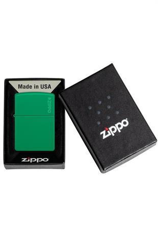 Zippo Çakmak 48629ZL-103376 48629 Grass Green Zippo Logo