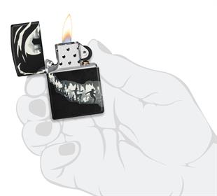 Zippo Çakmak 49193 Grinning Pumpkin Design 46268-117309