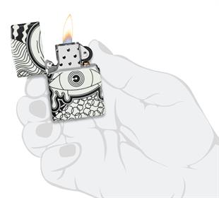 Zippo Çakmak 49193 Psychedelic Eye Design 46428-120508