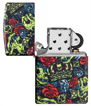 Zippo Çakmak 49193 Skull Crown Design 49696-090641