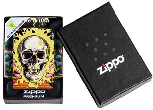 Zippo Çakmak 49193 Skull Design 48640-106749
