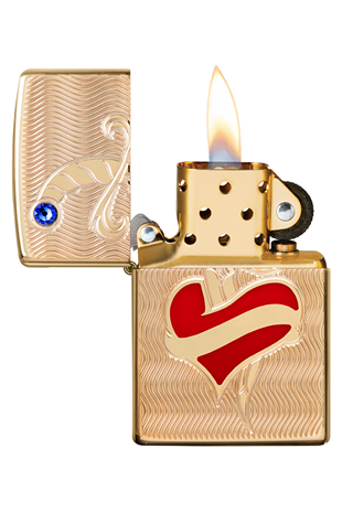 Zippo Çakmak 49303-083344 Heart and Sword Design