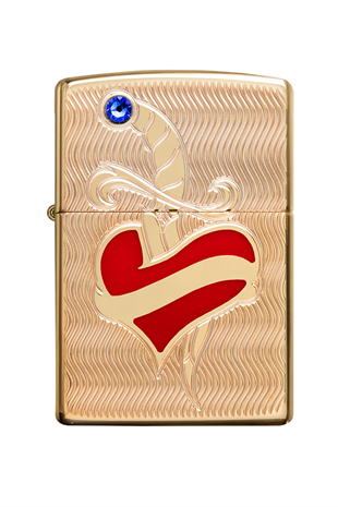 Zippo Çakmak 49303-083344 Heart and Sword Design