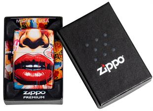 Zippo Çakmak 49352 Street Art Face Design 46257-119788