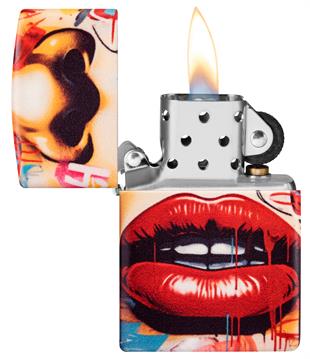 Zippo Çakmak 49352 Street Art Face Design 46257-119788