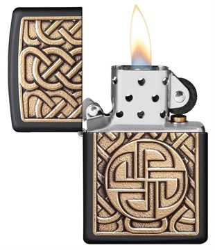 Zippo Çakmak 49358 Norse Antique Brass Emblem 49538-089359