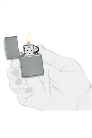 Zippo Çakmak 49452-087320 Flat Grey