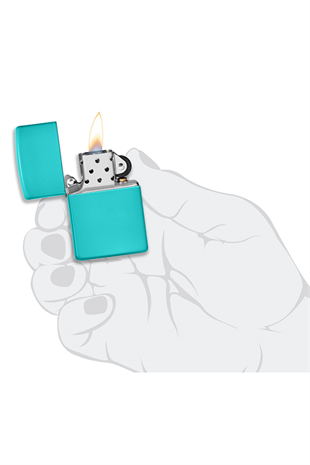 Zippo Çakmak 49454-086819 Regular Flat Turquoise