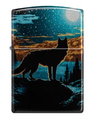 Zippo Çakmak 49459 Wolf In Moon Design 46252-119988