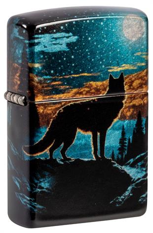 Zippo Çakmak 49459 Wolf In Moon Design 46252-119988