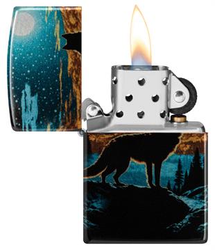 Zippo Çakmak 49459 Wolf In Moon Design 46252-119988