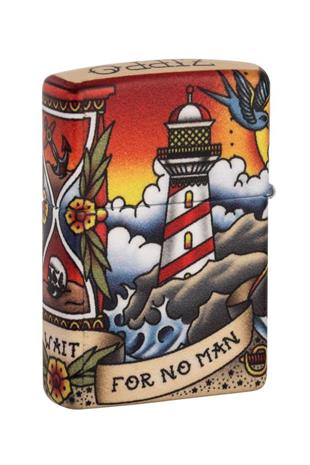 Zippo Çakmak 49532-089045 49352 Nautical Tattoo Design