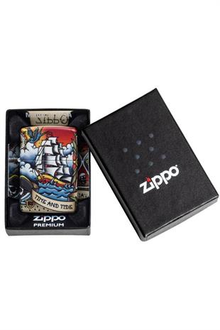 Zippo Çakmak 49532-089045 49352 Nautical Tattoo Design