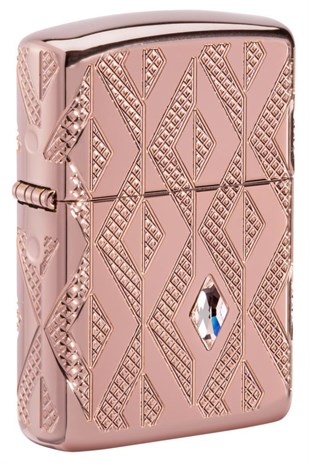 Zippo Çakmak 49702 Geometric Diamond Pattern Design 49702-090567