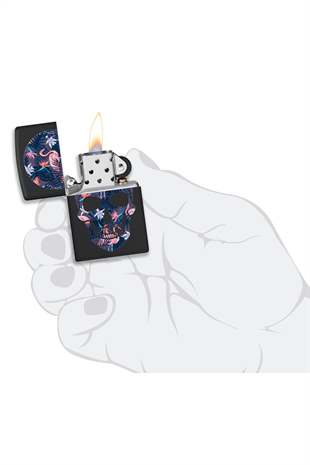 Zippo Çakmak 49771-093909 Flamingo Skull Design