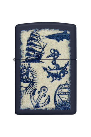 Zippo Çakmak 49774-096115 Navy Matte 239 Nautical Design