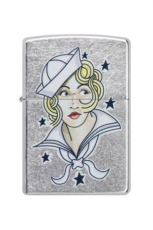 Zippo Çakmak 49789-094738 207 Sailor Girl Tattoo Design