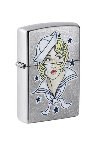 Zippo Çakmak 49789-094738 207 Sailor Girl Tattoo Design