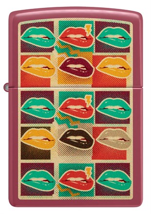 Zippo Çakmak 49844 Pop Art Lips Design 48653-127458