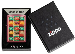 Zippo Çakmak 49844 Pop Art Lips Design 48653-127458