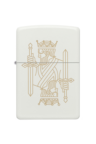 Zippo Çakmak 49847-093940 White Matte 214 King Queen Design