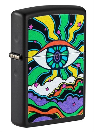 Zippo Çakmak Black Light Eye Design 49699-090580