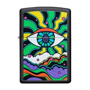 Zippo Çakmak Black Light Eye Design 49699-090580