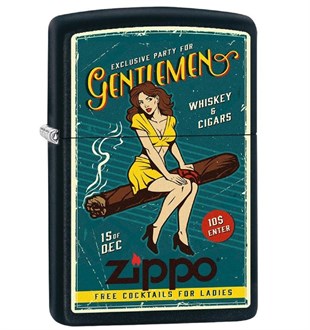 Zippo Çakmak Cigar Girl Design 218-080491