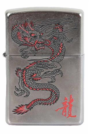 Zippo Çakmak Dragon Red Design