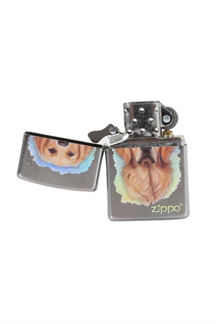 Zippo Çakmak Golden Retriever Design