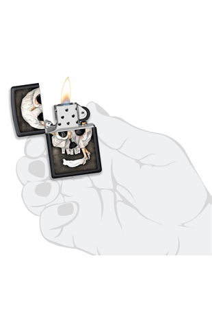 Zippo Çakmak Illuison Skull Design 218-080486