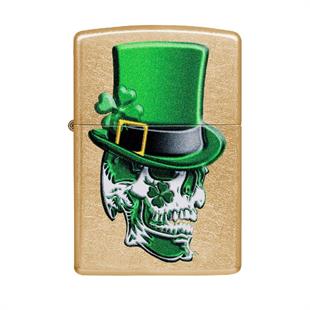 Zippo Çakmak Irish Skull Design 49121